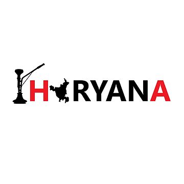 Haryana State Pride Car Decal – Hookah & Map Vinyl Sticker for Cars & Laptops